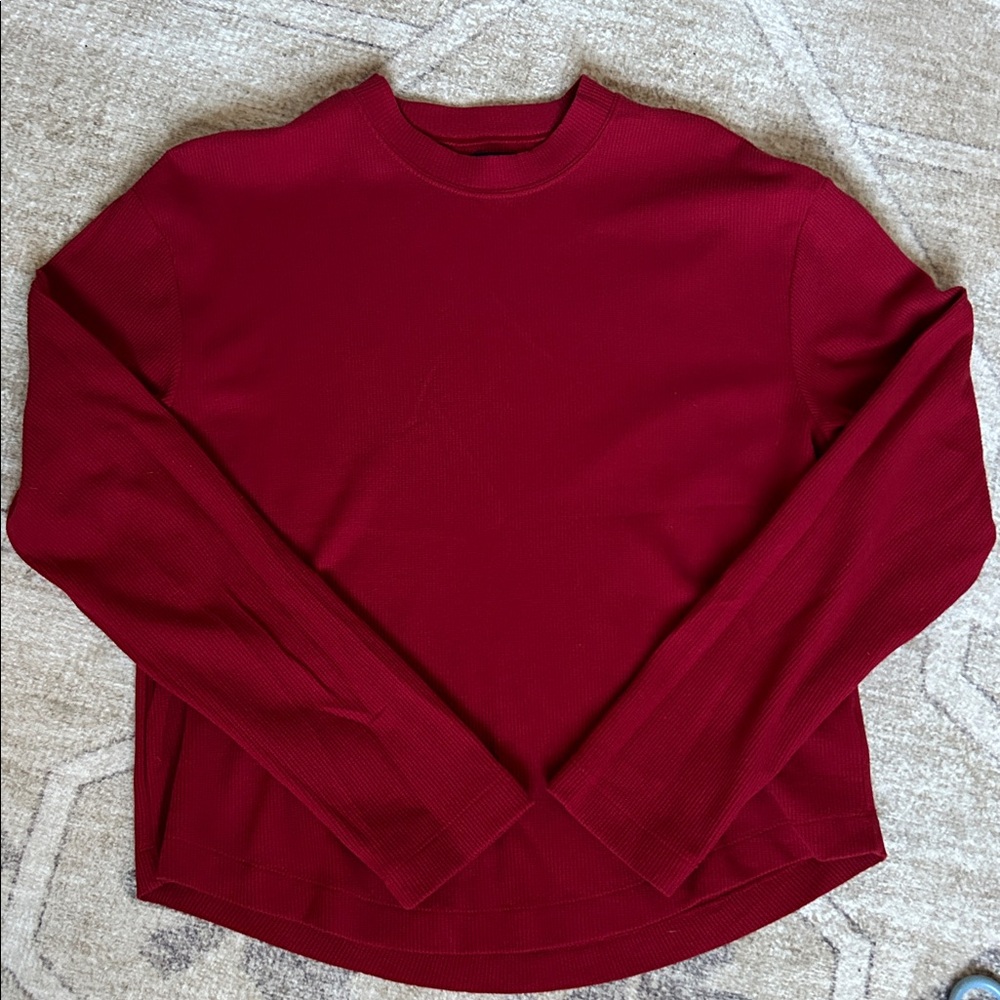 Gap Small Tall Long Sleeve Waffle Knit Tee